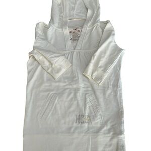 Vintage Y2K Hollister White Hoodie Size Medium